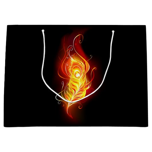 ファイアピーコックの羽根 ラージペーパーバッグ (正面)