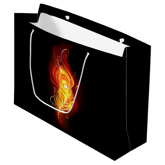 ファイアピーコックの羽根 ラージペーパーバッグ (正面アングル)