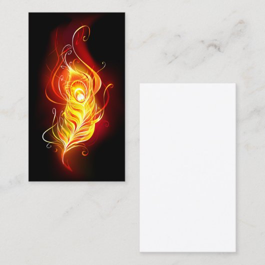 ファイアピーコックの羽根 割引カード (正面/裏面)