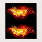 ファイアピーコックの羽根 名刺 (外部フラット)