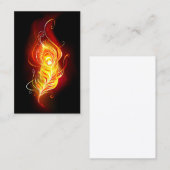 ファイアピーコックの羽根 名刺 (正面/裏面)