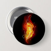 ファイアピーコックの羽根 缶バッジ (正面&裏面)