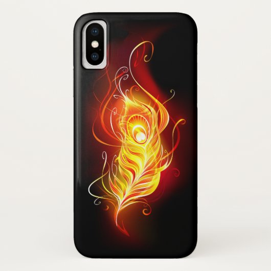 ファイアピーコックの羽根 Case-Mate iPhoneケース (裏面)
