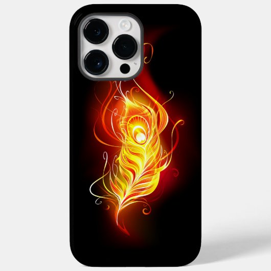 ファイアピーコックの羽根 Case-Mate iPhoneケース (裏面)