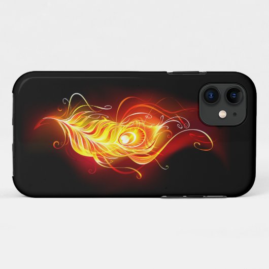 ファイアピーコックの羽根 Case-Mate iPhoneケース (裏面(横))