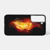 ファイアピーコックの羽根 SAMSUNG GALAXYケース (裏面横)