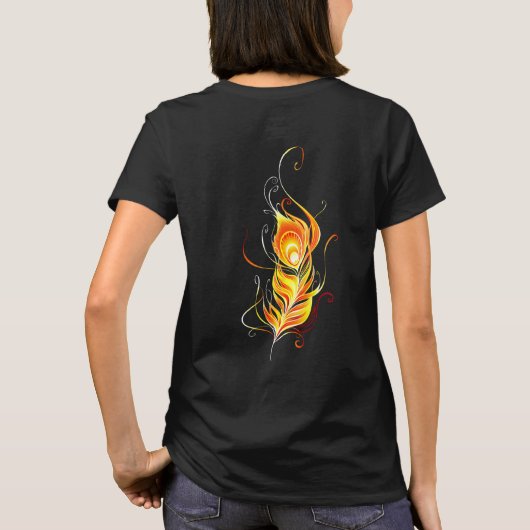 ファイアピーコックの羽根 Tシャツ (裏面)
