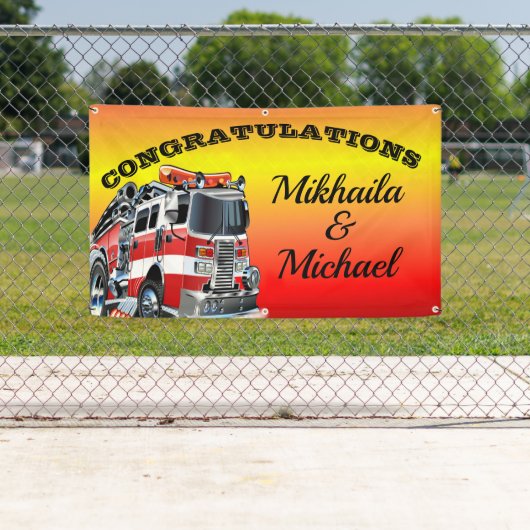 ファイアファイターおめでとうバナー 横断幕 (インサイチュ)