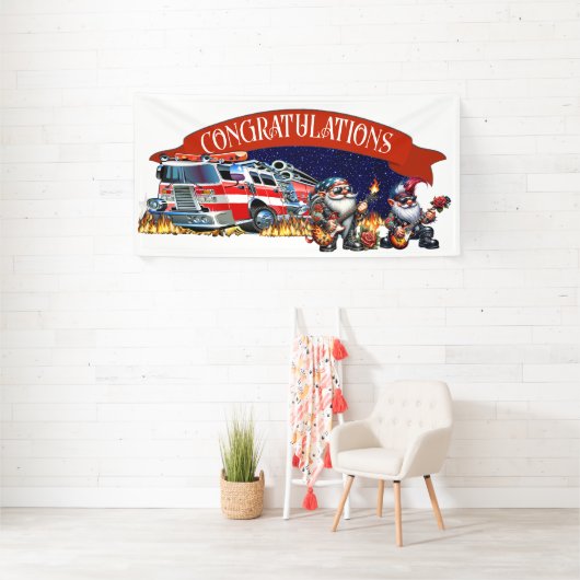 ファイアファイターおめでとう 横断幕 (インサイチュ)