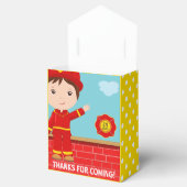 ファイアファイターをテーマにしたバースデーパーティーゲストのお願い フェイバーボックス (オープン)