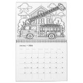 ファイアファイターアドベンチャースカラー2025/2026 カレンダー (1月 2026)