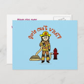 ファイアファイターガール ポストカード (正面/裏面)