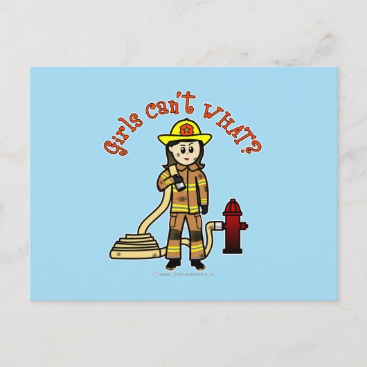 ファイアファイターガール ポストカード (正面)