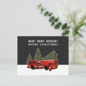 ファイアファイタークリスマスホリデーポストカード ポストカード (スタンド正面)