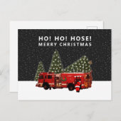 ファイアファイタークリスマスホリデーポストカード ポストカード (正面/裏面)