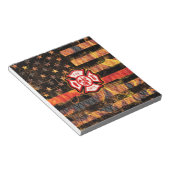 ファイアファイタークロスと炎 ノートパッド (アングル)