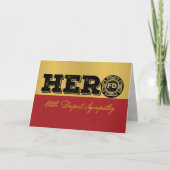 ファイアファイターグランジヒーロー悔やみや弔慰 カード (正面)