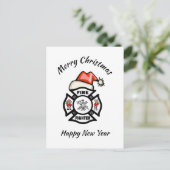 ファイアファイターサンタファイアデプトホリデーカード シーズンポストカード (スタンド正面)