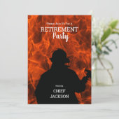 ファイアファイターシルエットフレイムリタイアメントパーティー 招待状 (スタンド正面)