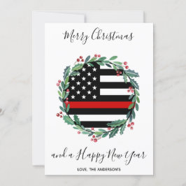 ファイアファイターシンレッドラインクリスマスリース シーズンカード