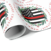 ファイアファイターシンレッドラインリースメリークリスマス ラッピングペーパー (ロールコーナー)