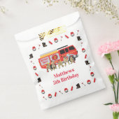 ファイアファイターチャイルドバースデーパーティーテーマデザイン フェイバーバッグ (封をした状態)