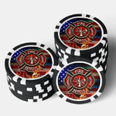 ファイアファイタートリビュートトランプのポーカーチップ ポーカーチップ (積み重ね)