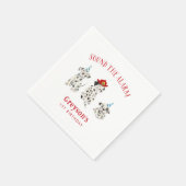 ファイアファイタードッグボーイ誕生日紙 スタンダードカクテルナプキン (角)