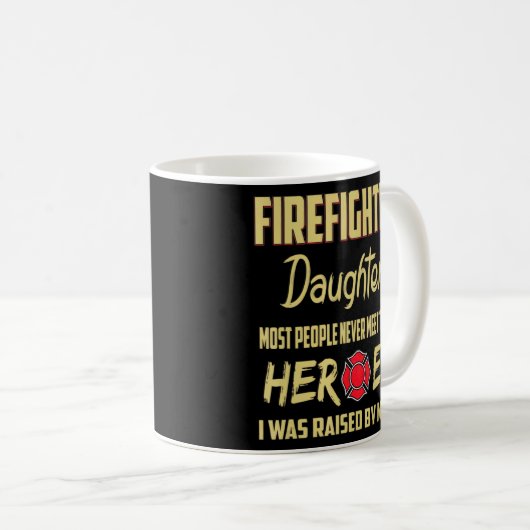 ファイアファイタードーターヒーローズパパ コーヒーマグカップ (正面右)