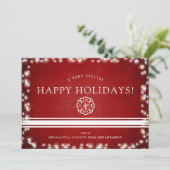 ファイアファイターハッピーホリデーズ | クリスマスカスタムフラット シーズンカード (スタンド正面)