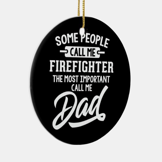 ファイアファイターパパの父の日 セラミックオーナメント (右)