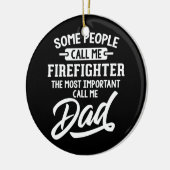 ファイアファイターパパの父の日 セラミックオーナメント (左)