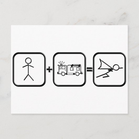 ファイアファイターヒーロー ポストカード (正面)