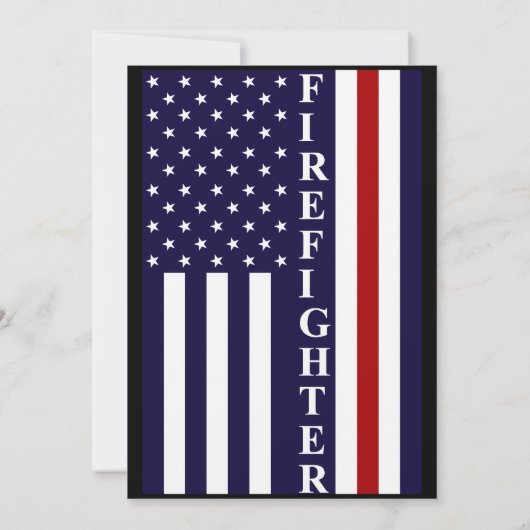 ファイアファイターフラッグ退職パーティの招待状 招待状 (裏面)