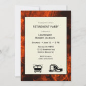 ファイアファイターフレイムズリタイアメントパーティの招待状 招待状 (正面)