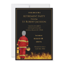 ファイアファイターフレイムリタイアメントパーティの招待状