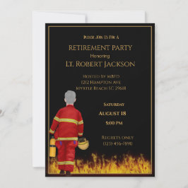ファイアファイターフレイムリタイアメントパーティの招待状 招待状
