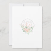 ファイアファイターフローラモノグラム赤面 招待状 (裏面)