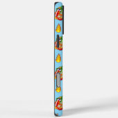 ファイアファイターペッパー&炎パターンイニシャルオプション Case-Mate iPhoneケース (裏面 / 右)