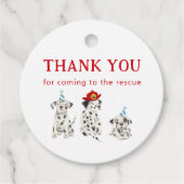 ファイアファイターボーイ誕生日メッセージカード フェイバータグ (正面)