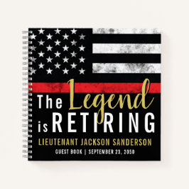 ファイアファイターリタイアメントパーティーファイアマンゲスト ノートブック