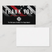 ファイアファイターレッドラインフラッグレスポンダーありがとう 名刺 (正面/裏面)