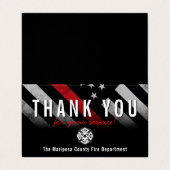 ファイアファイターレッドラインフラッグレスポンダーありがとう 名刺 (外部フラット)