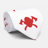 ファイアファイターロゴ赤いシルエット ネクタイ (ロール)