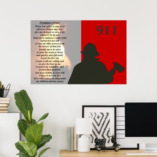 ファイアファイター祈りの言葉 ポスター