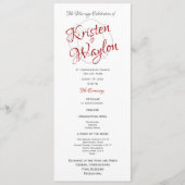 ファイアファイター結婚式 プログラム (正面)