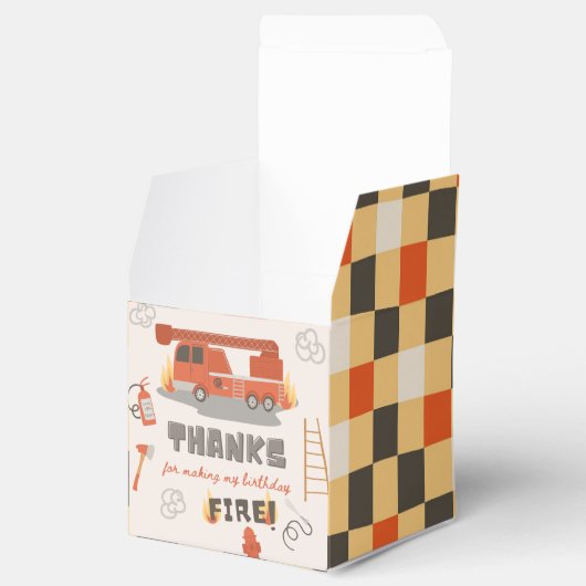 ファイアファイター誕生日のお気に入りボックス | Fire Birthday フェイバーボックス (オープン)