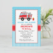 ファイアファイター誕生日招待状 招待状 (スタンド正面)