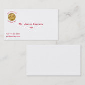 ファイアファイター5ブグルチーズ金ゴールドメダリオン 名刺 (正面/裏面)