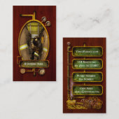 ファイアファイター – バンカーギア 名刺 (正面/裏面)